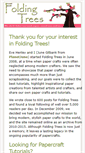 Mobile Screenshot of foldingtrees.com