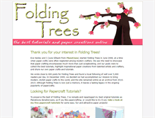 Tablet Screenshot of foldingtrees.com